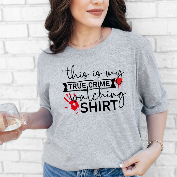 True Crime Watching Shirt Graphic Tee