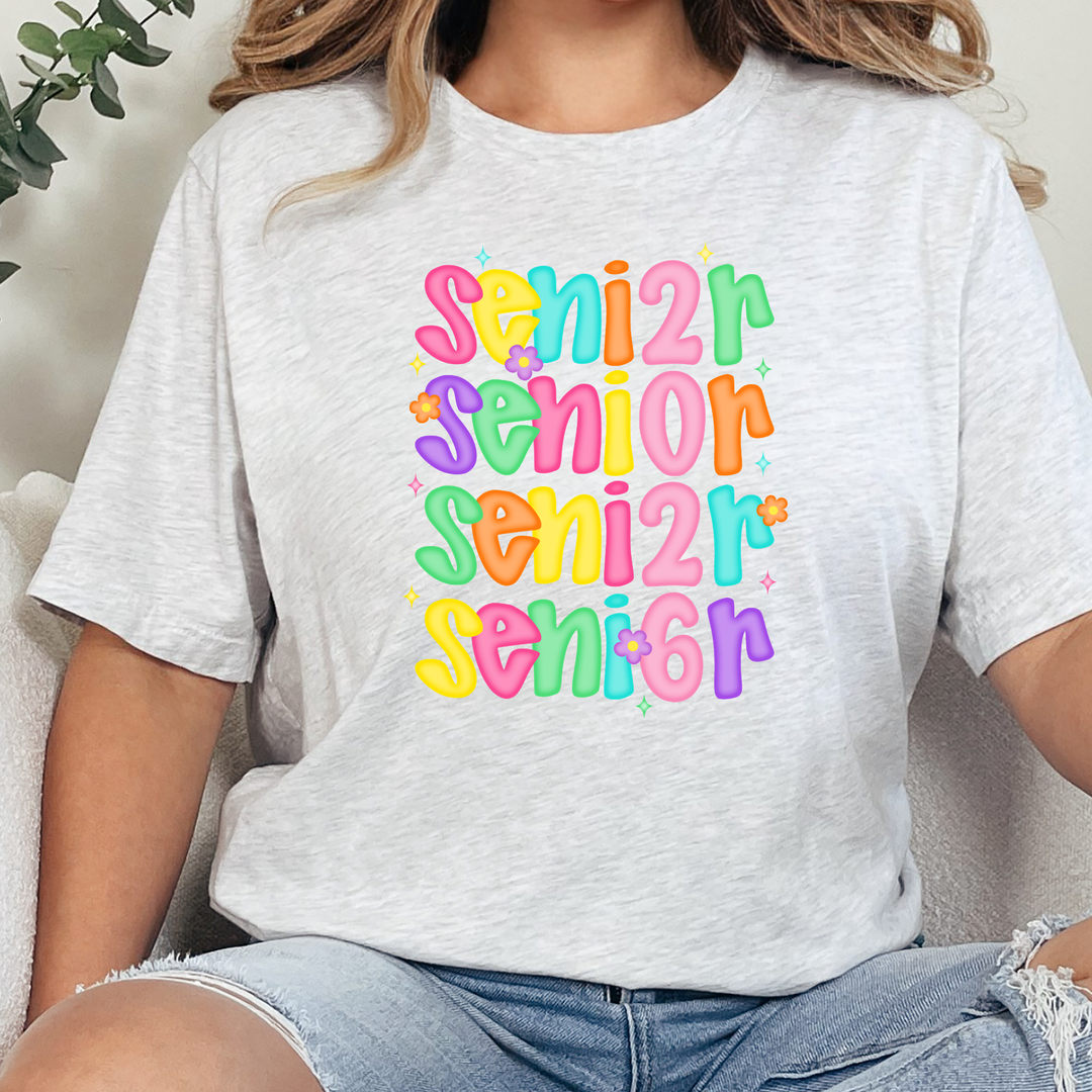 Wholesale Senior 2026 Color Graphic Tee - Ash Tee