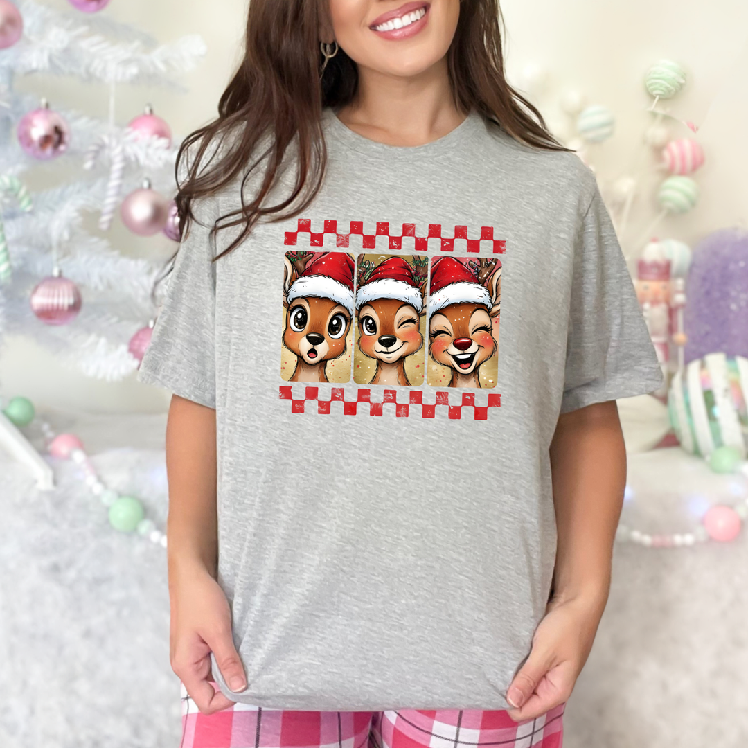 Reindeer Christmas Graphic Tee