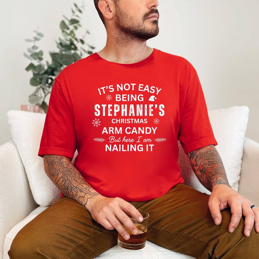 Custom Christmas Arm Candy Graphic Tee