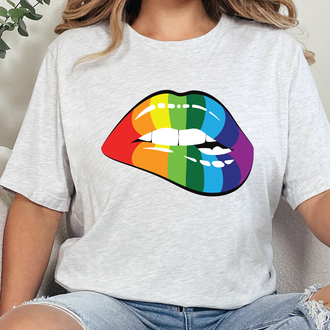Rainbow Lips Graphic Tee