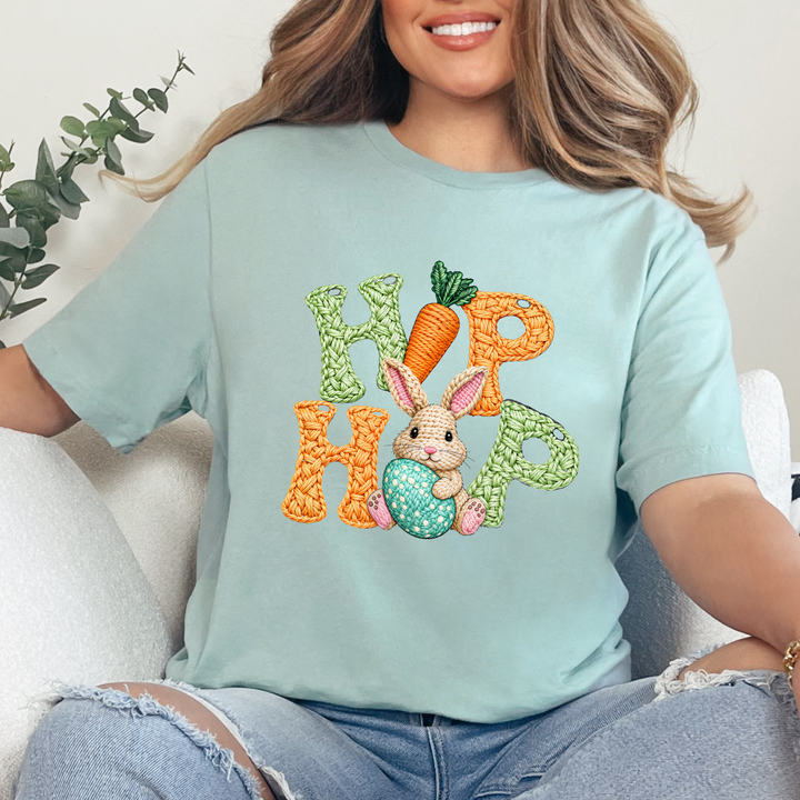 Faux Yarn Hip Hop Graphic Tee