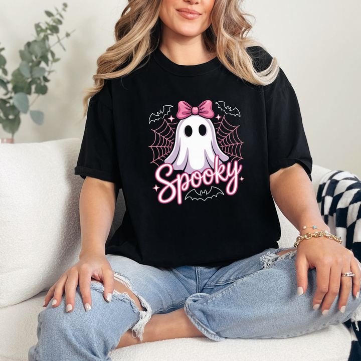 Spooky Ghost Pink Graphic Tee