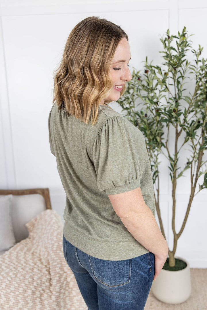 IN STOCK Katie Cozy Top - Sage