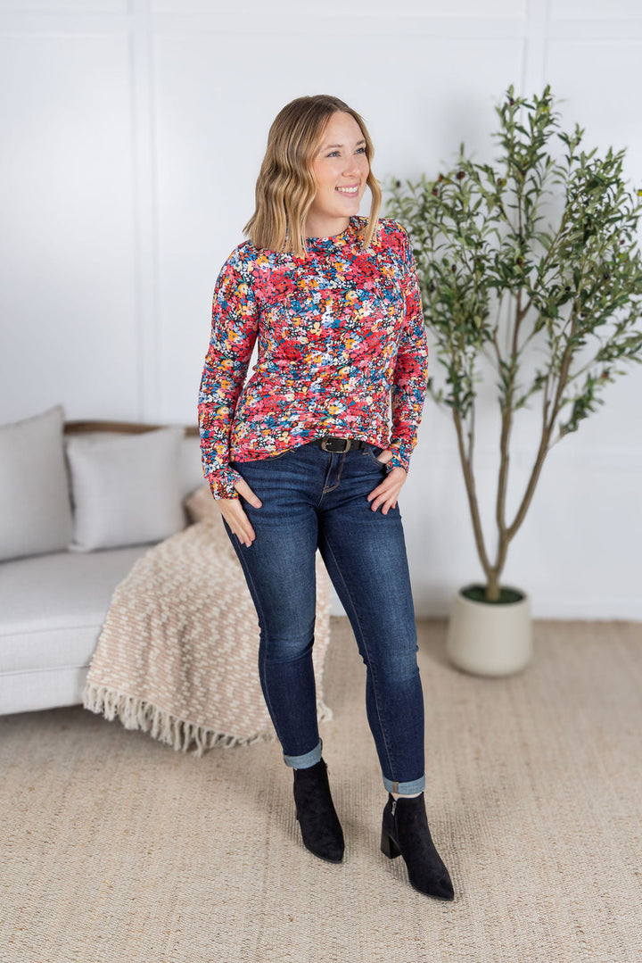 IN STOCK Blair Long Sleeve Top - Bright Floral