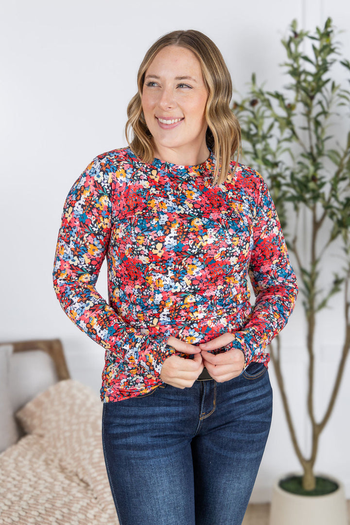 IN STOCK Blair Long Sleeve Top - Bright Floral