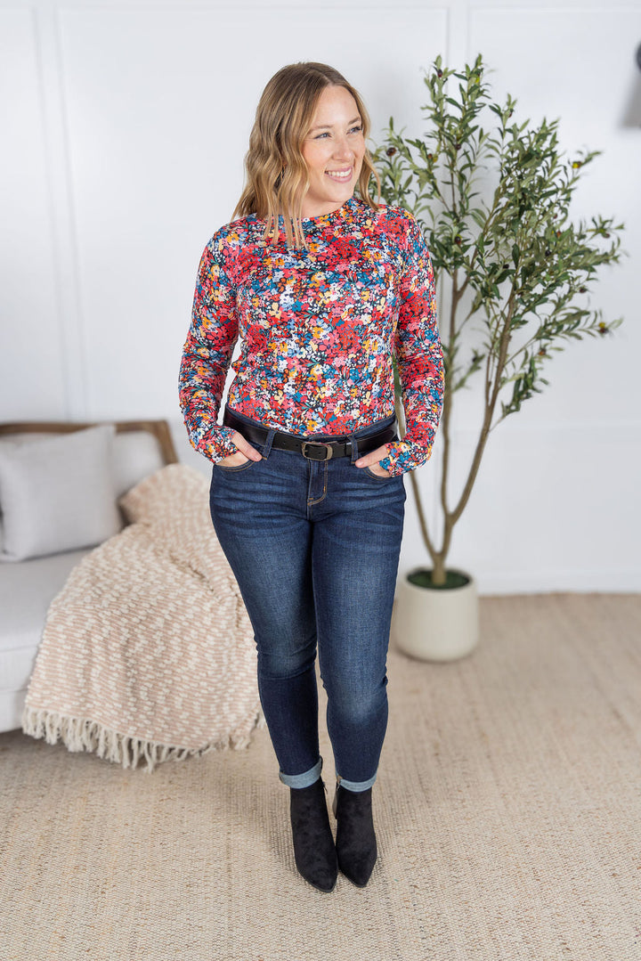 IN STOCK Blair Long Sleeve Top - Bright Floral