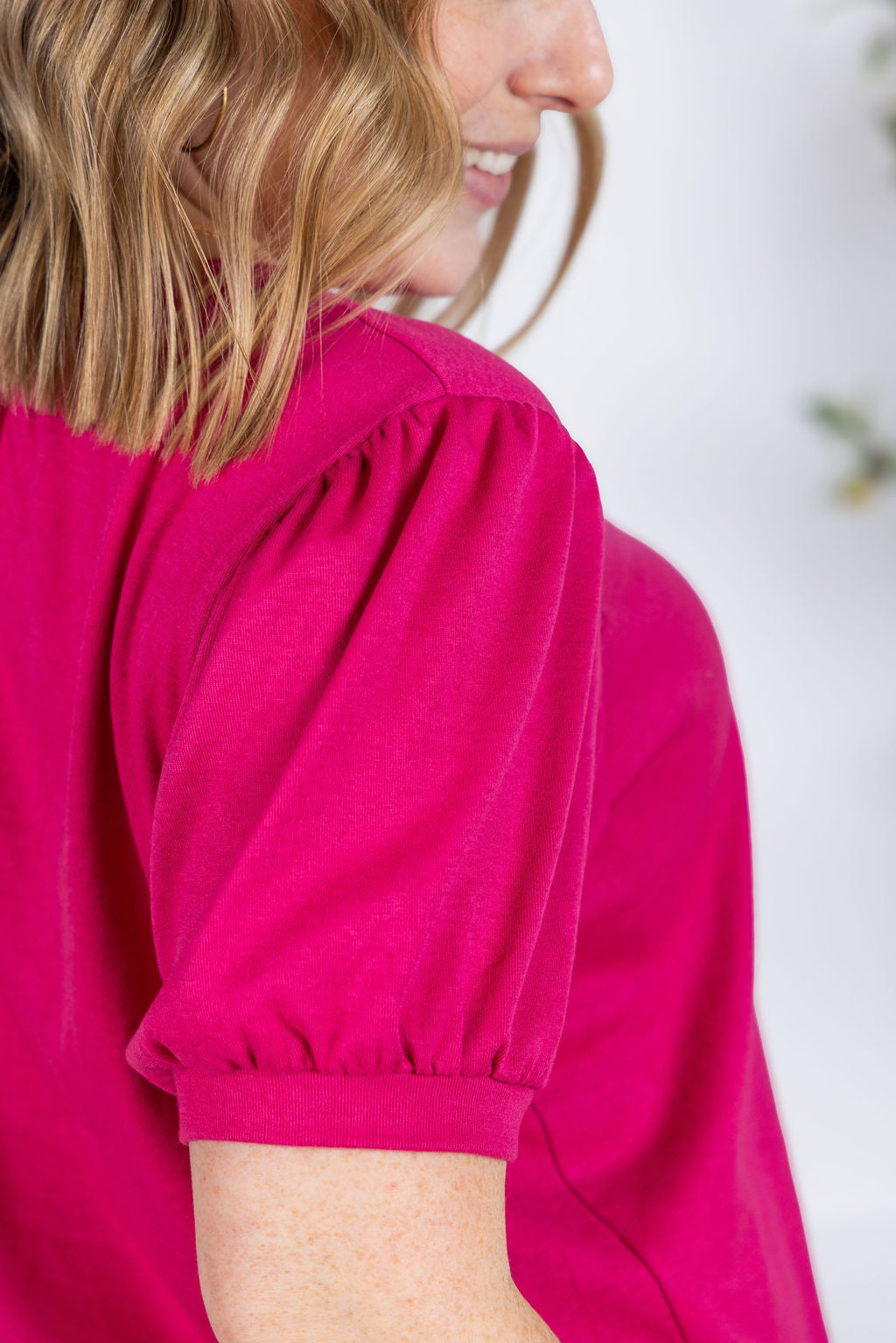IN STOCK Katie Cozy Top - Magenta