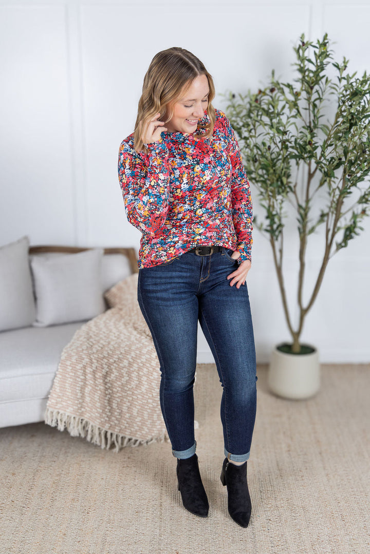 IN STOCK Blair Long Sleeve Top - Bright Floral