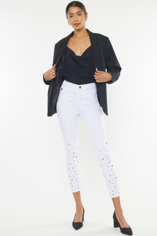 Kancan Denim - White & Jewels