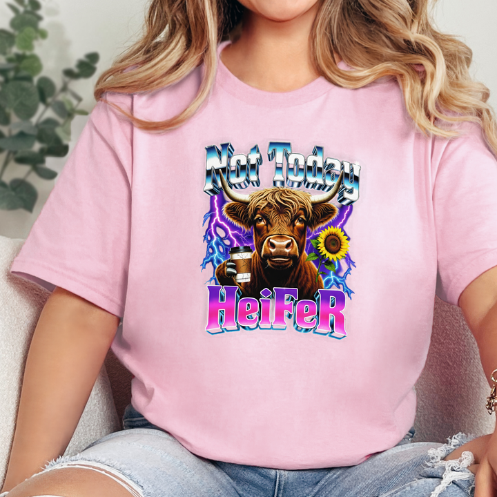 Wholesale Not Today Heifer Graphic Tee - Pink
