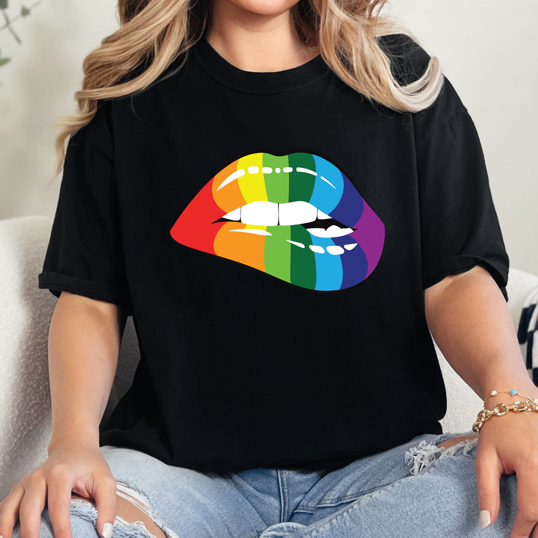 Rainbow Lips Graphic Tee