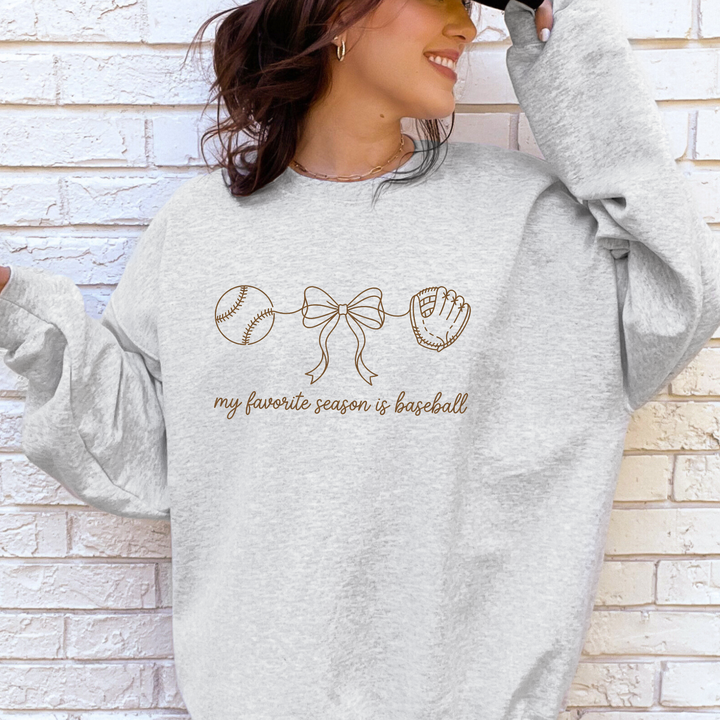 Simple Baseball Season Sweatshirt