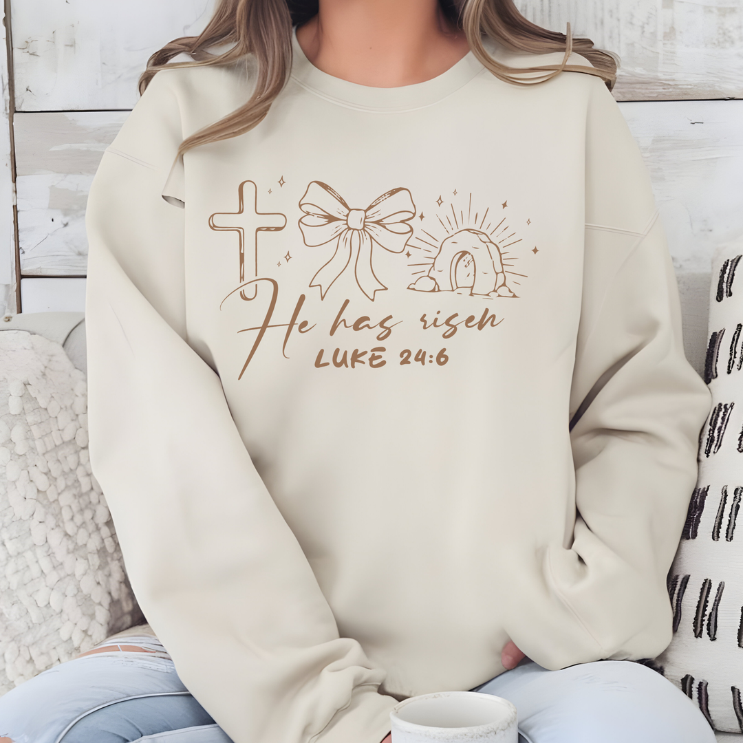 Simple He Has Risen Sweatshirt