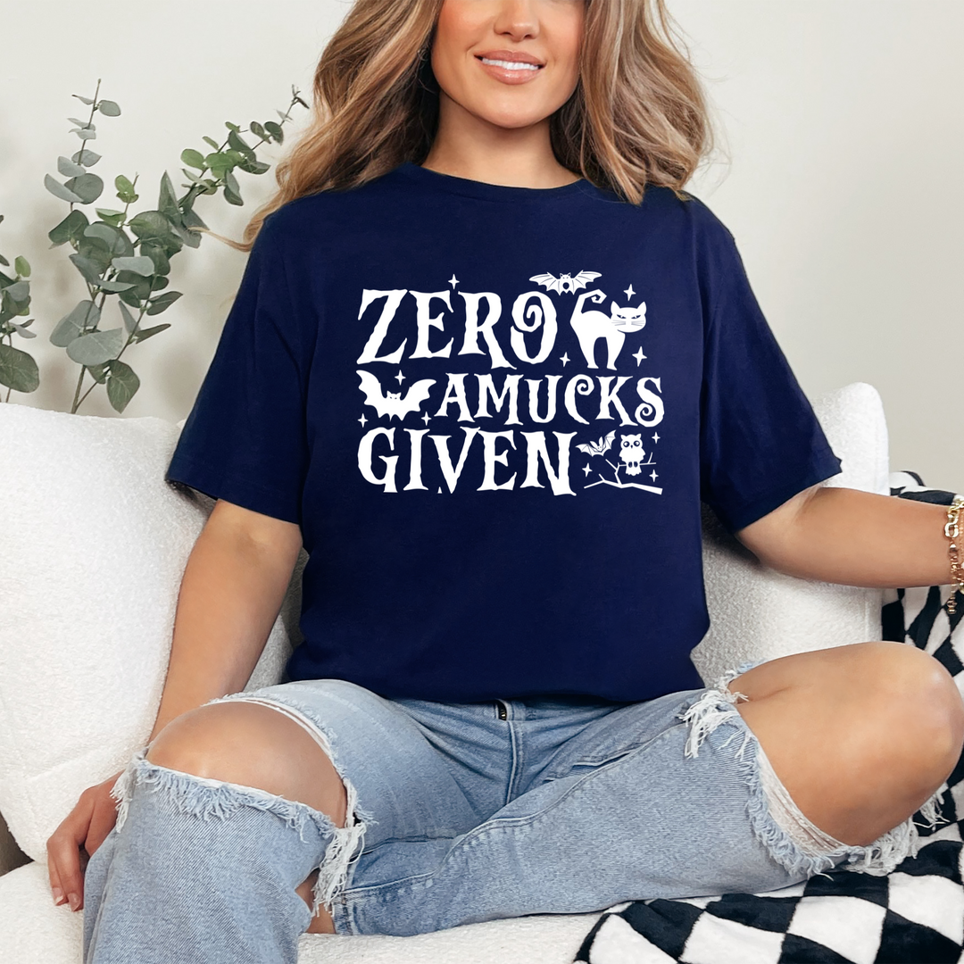 Zero Amucks Given Graphic Tee
