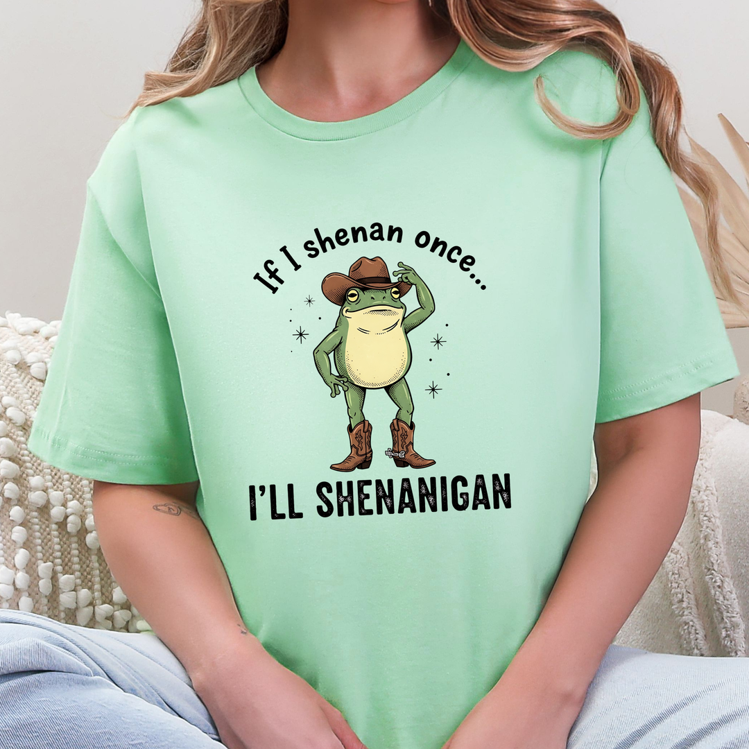 Wholesale I'll Shenanigan Graphic Tee - Mint Tee