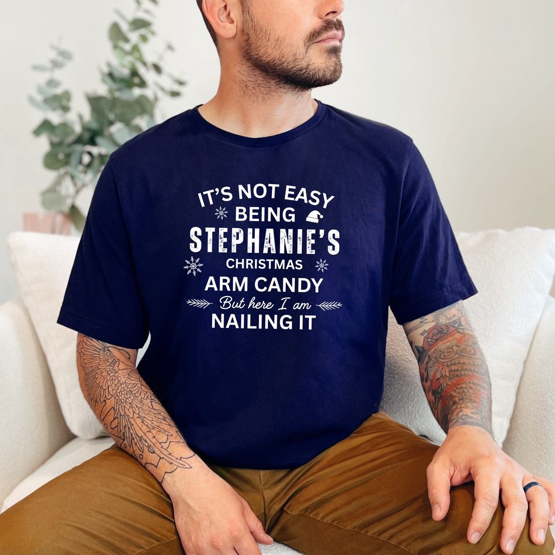 Custom Christmas Arm Candy Graphic Tee