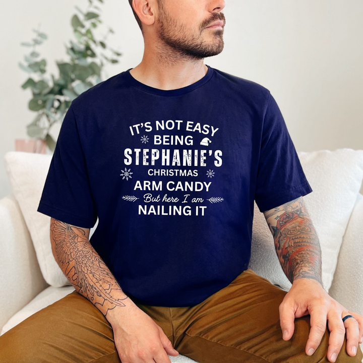 Custom Christmas Arm Candy Graphic Tee