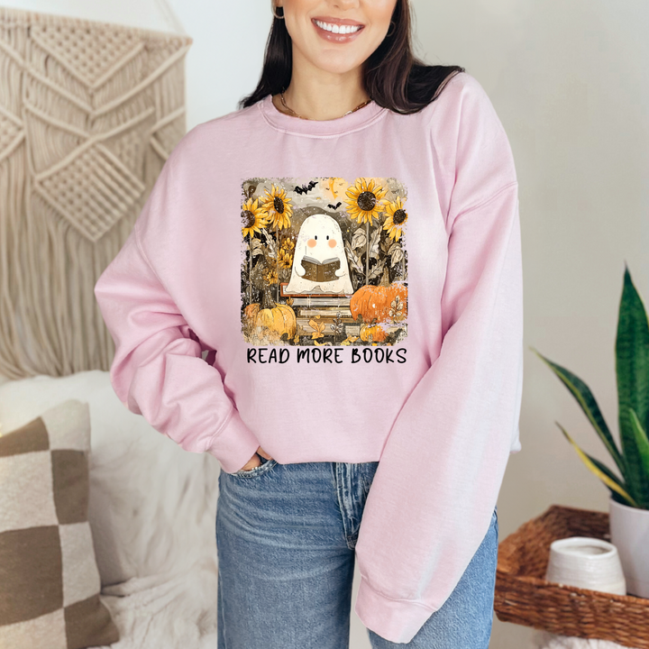Reading Ghost Sunflowers Sweatshirt