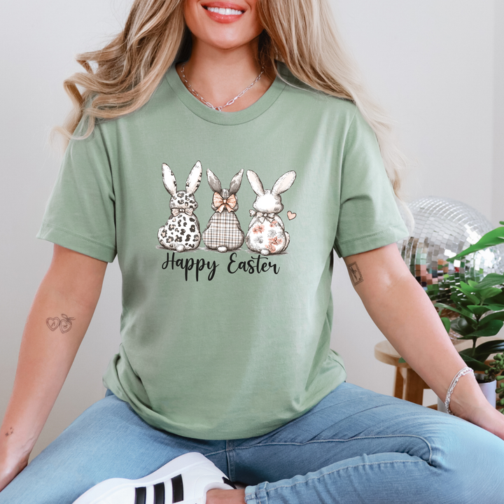 Happy Easter Bunny Trio Graphic Tee