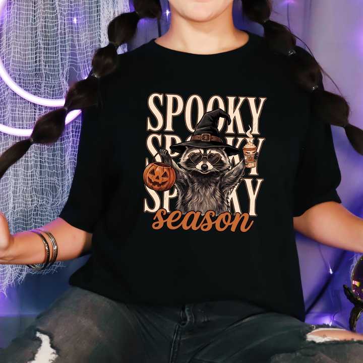 Spooky Season Raccoon - Black