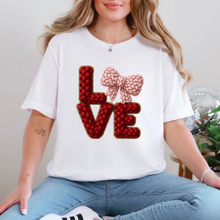 Faux Yarn Love Graphic Tee
