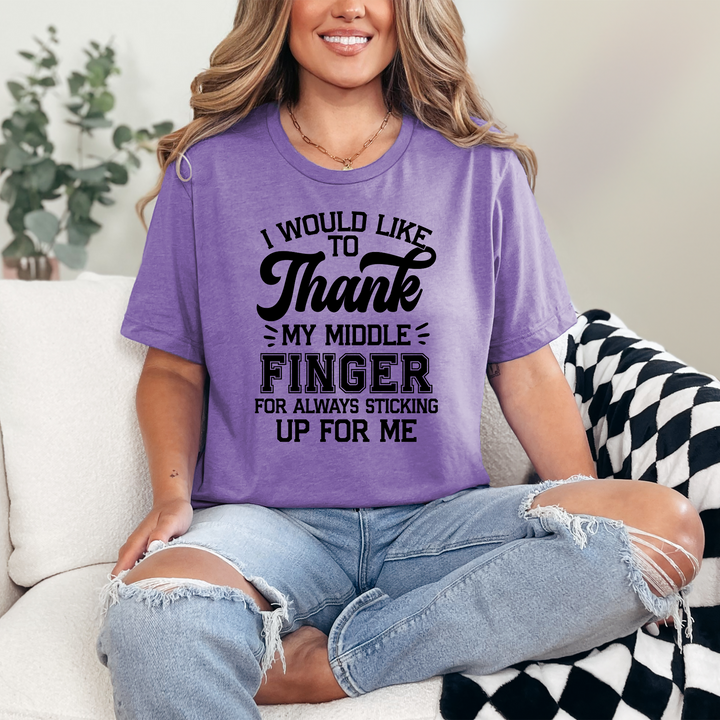 Thank My Middle Finger Graphic Tee