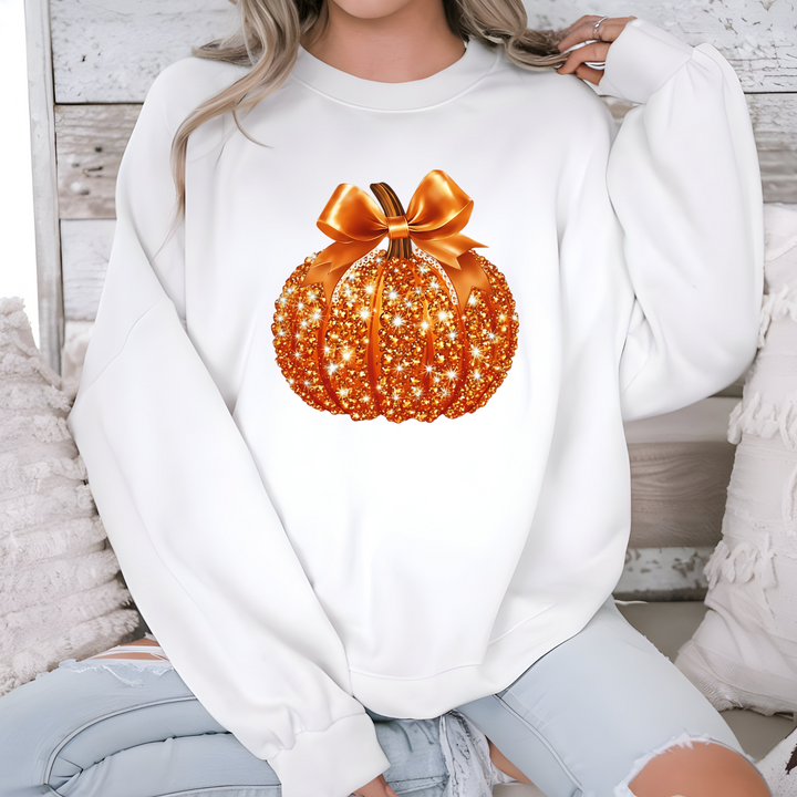 Disco Glitter Pumpkin Sweatshirt
