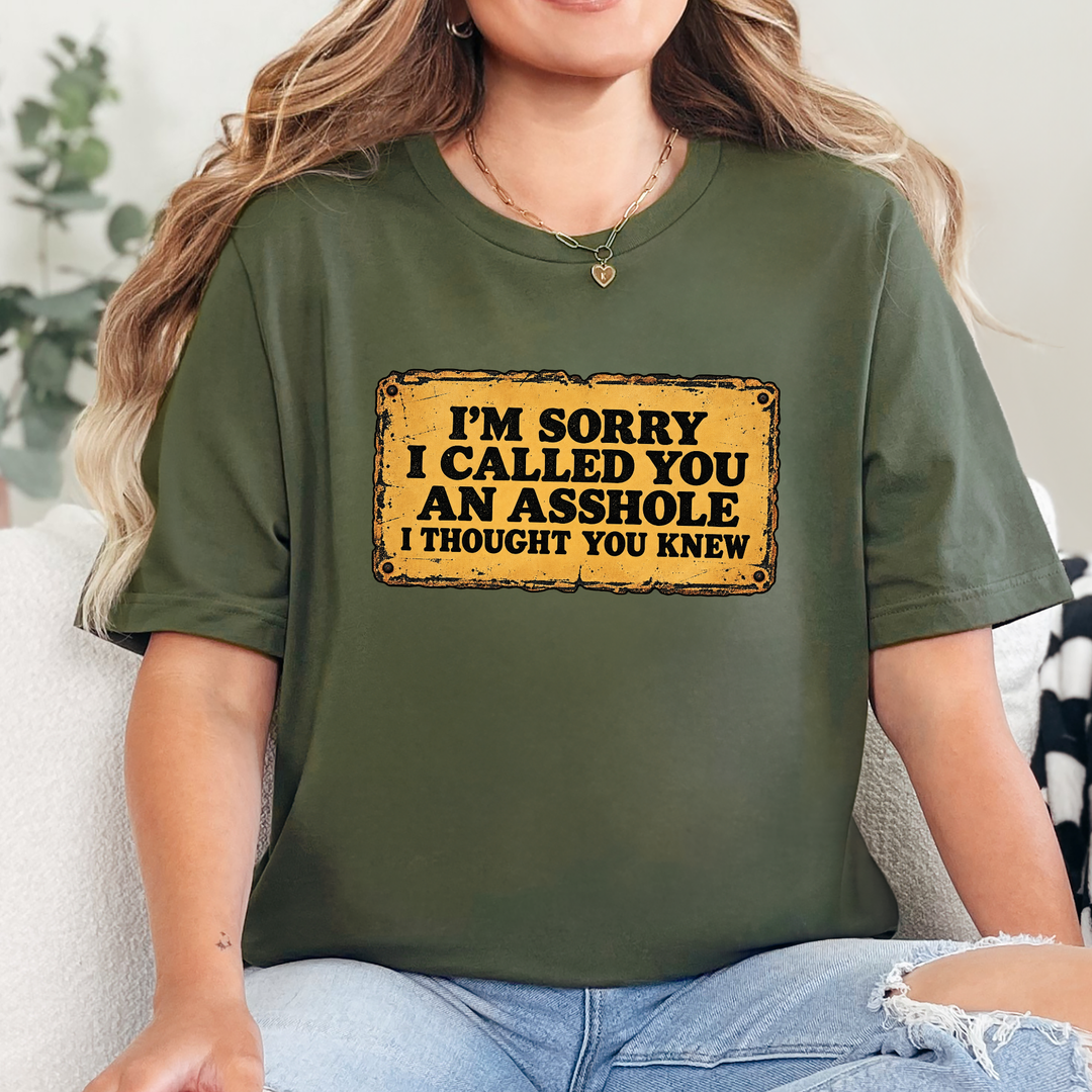 Wholesale I Thought You Knew Graphic Tee - Military Green