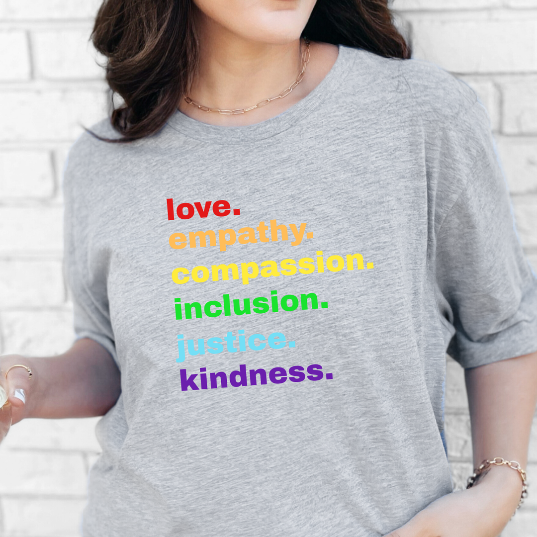 Wholesale Love, Empathy Graphic Tee - Grey Tee