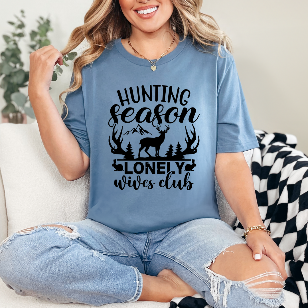 Hunting Season Lonely Wives Club Graphic Tee