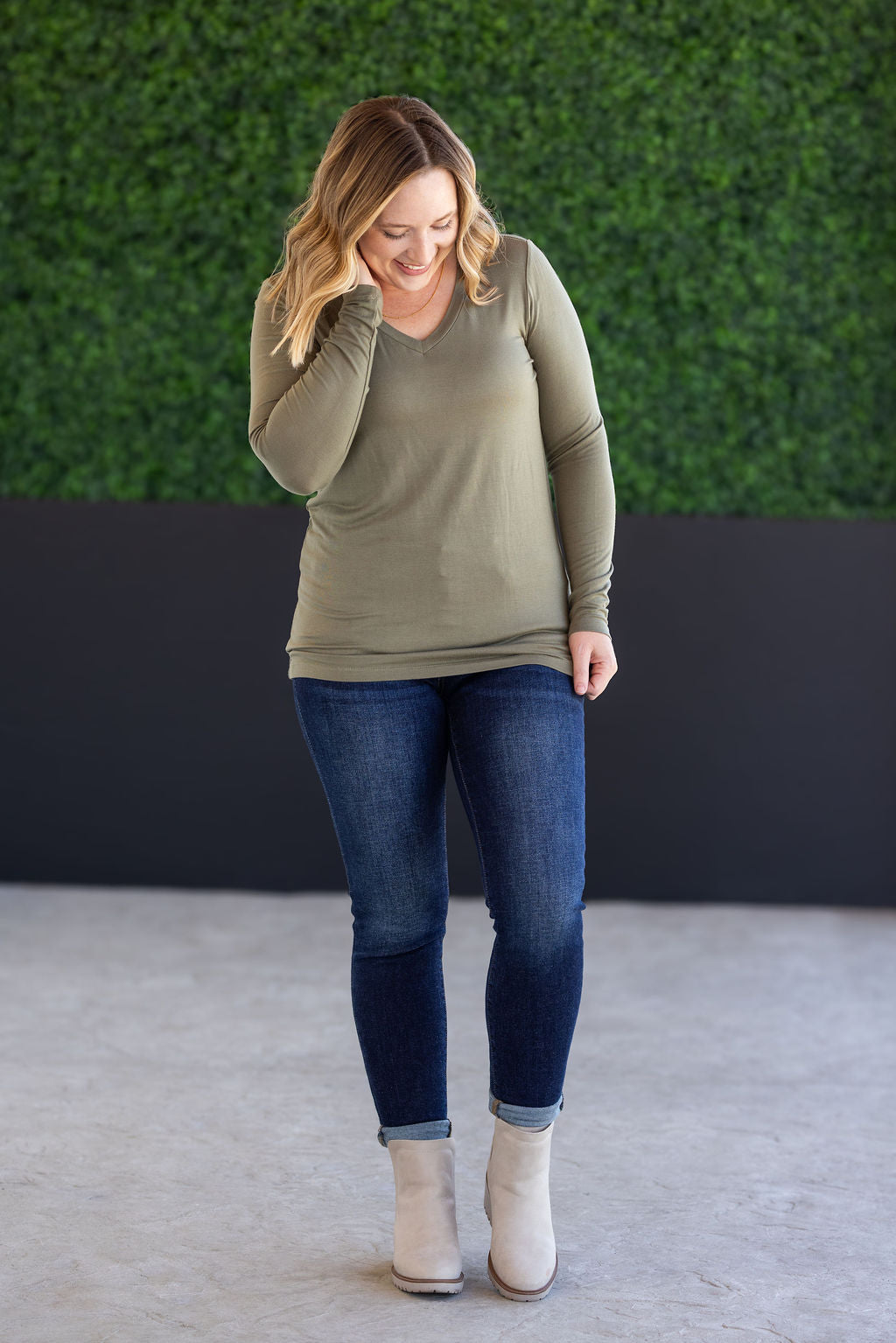 IN STOCK Larissa Long Sleeve - Olive