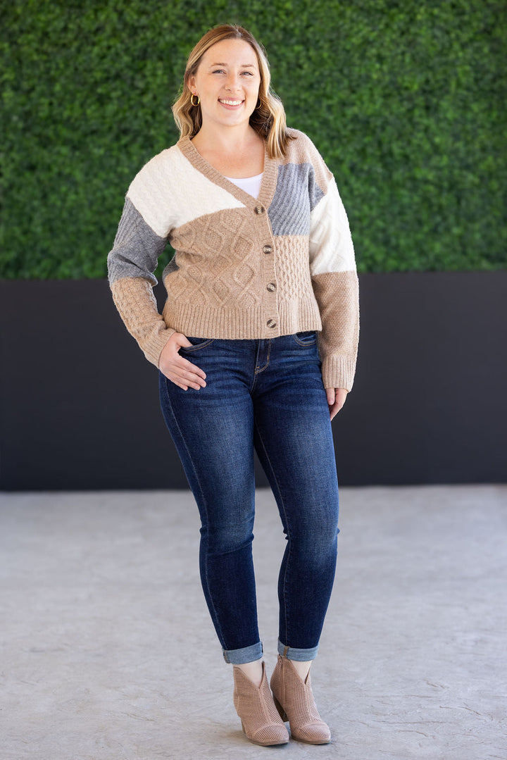 IN STOCK Colorblock Cozy Cardigan