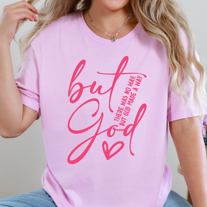 Wholesale But God Made A Way Graphic Tee - Lilac