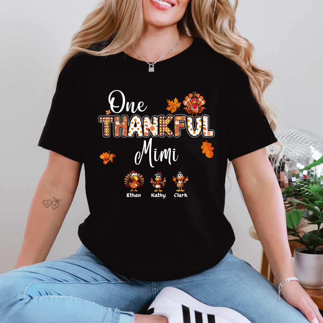 One Thankful Custom Graphic Tee