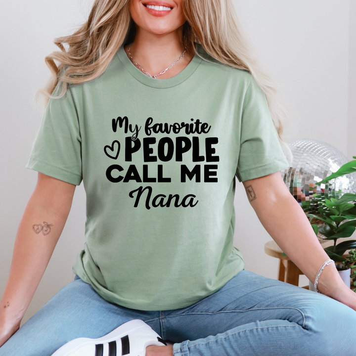 Favorite People Call Me Custom Graphic Tee