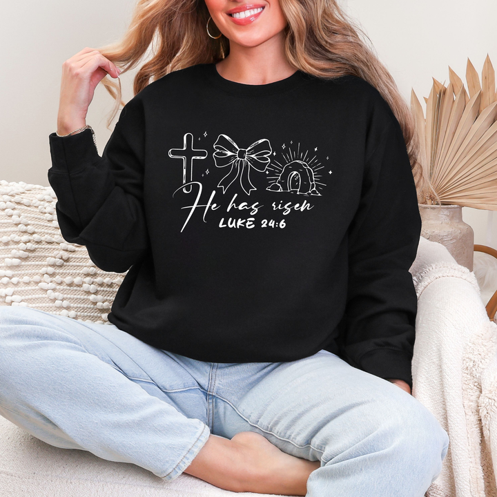 Simple He Has Risen Sweatshirt