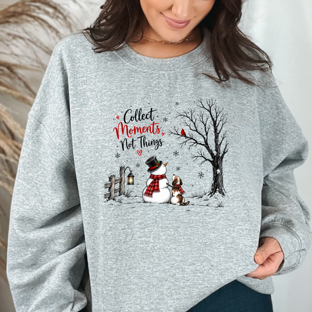Wholesale Collect Moments Not Things Graphic Sweatshirt - Sport Grey