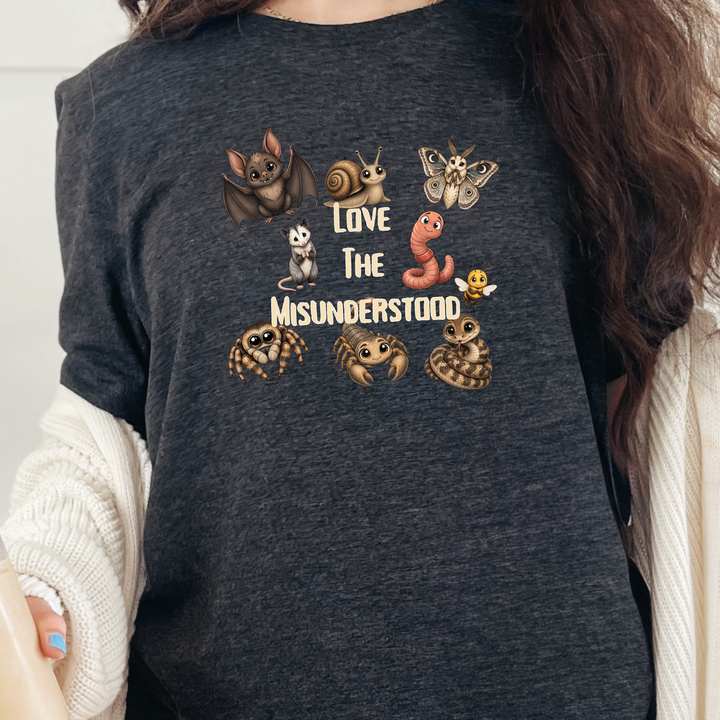 Wholesale Love The Misunderstood Graphic Tee - Dark Grey Heather