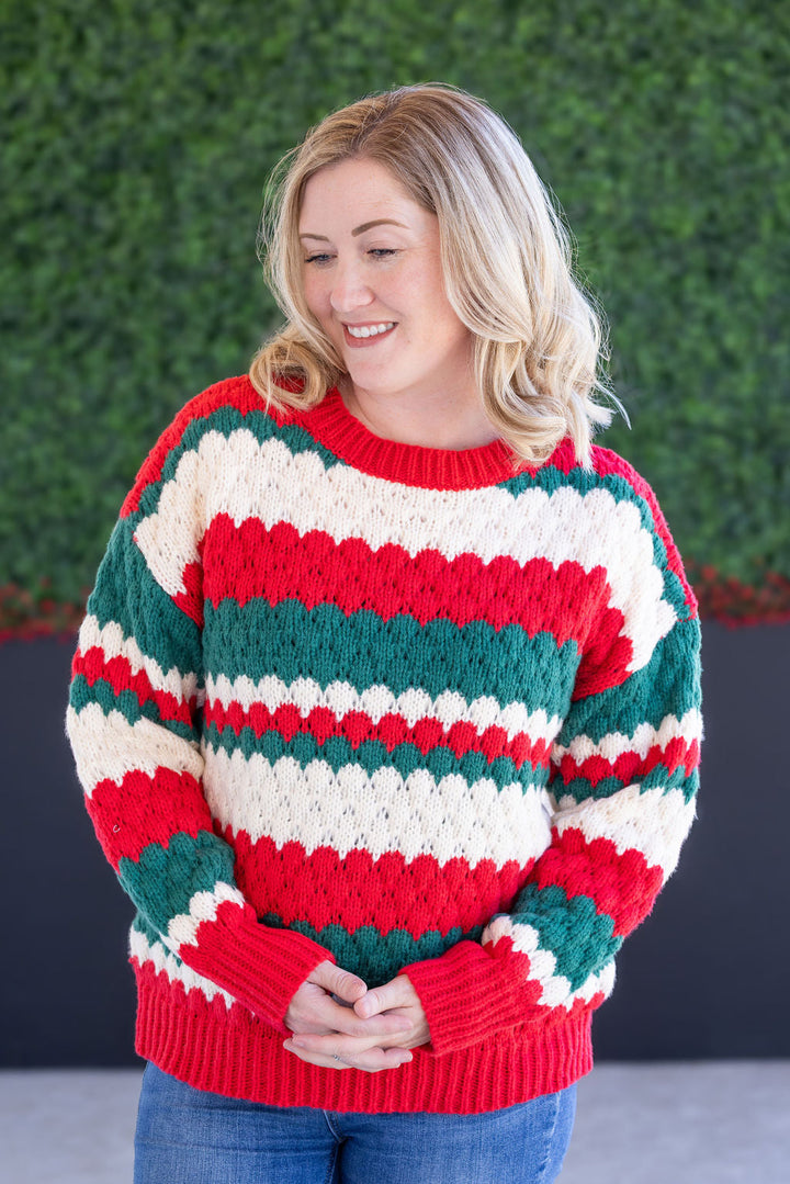 IN STOCK Christmas Stripes Sweater