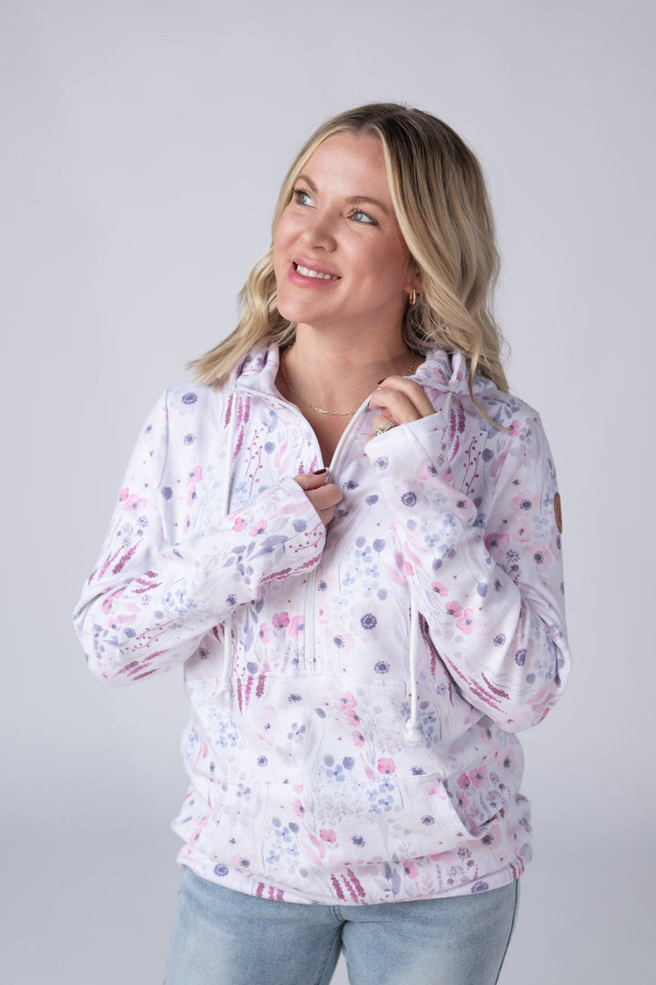 IN STOCK HalfZip Hoodie - Wildflower Gardens