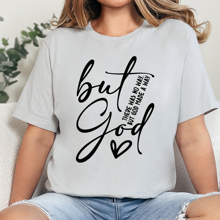 Wholesale But God Made A Way Graphic Tee - Silver