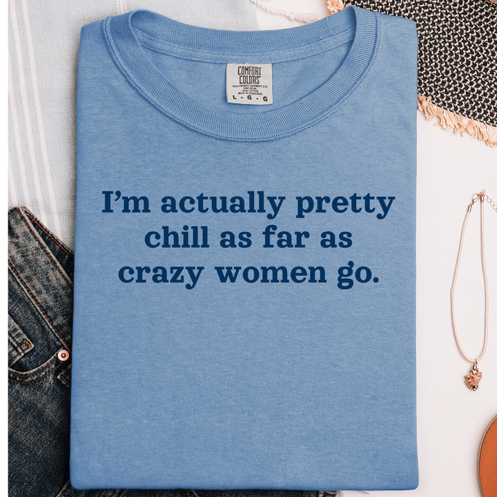 Wholesale Sarcastic Sayings Collection Graphic Tee - Blue Jean