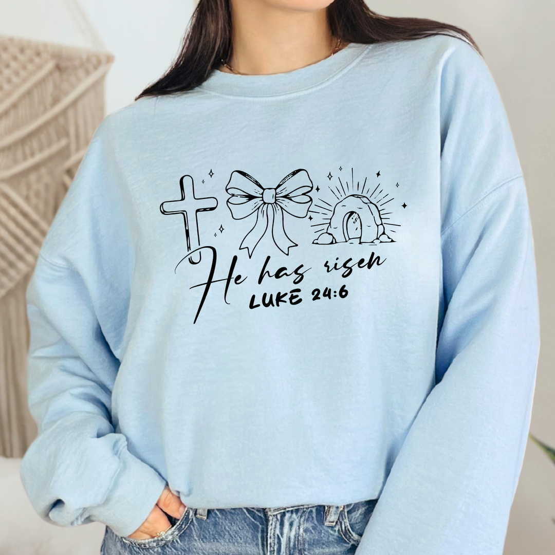 Simple He Has Risen Sweatshirt