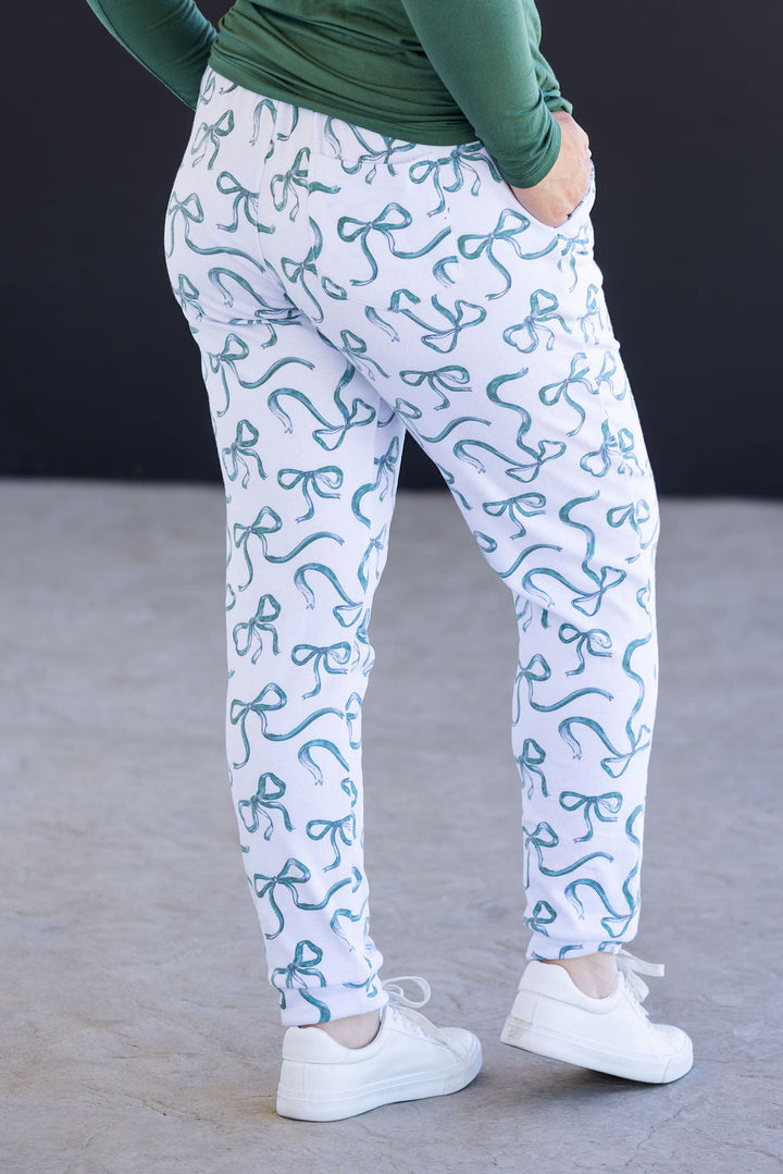 IN STOCK Classic Joggers - Green Ribbons