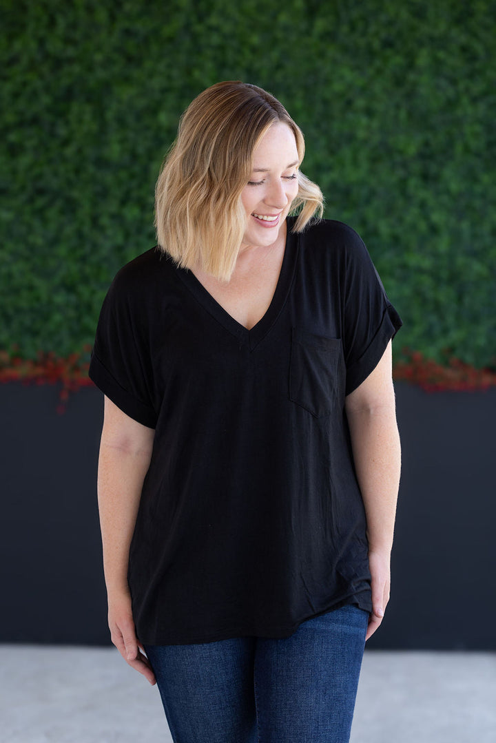 IN STOCK Sierra Pocket Top - Black