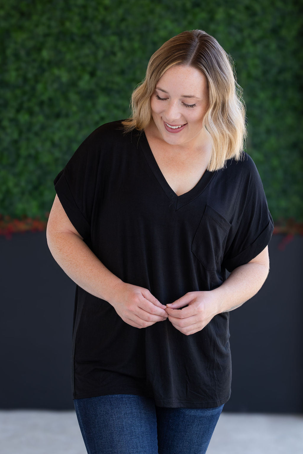 IN STOCK Sierra Pocket Top - Black