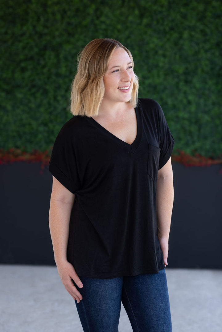 IN STOCK Sierra Pocket Top - Black