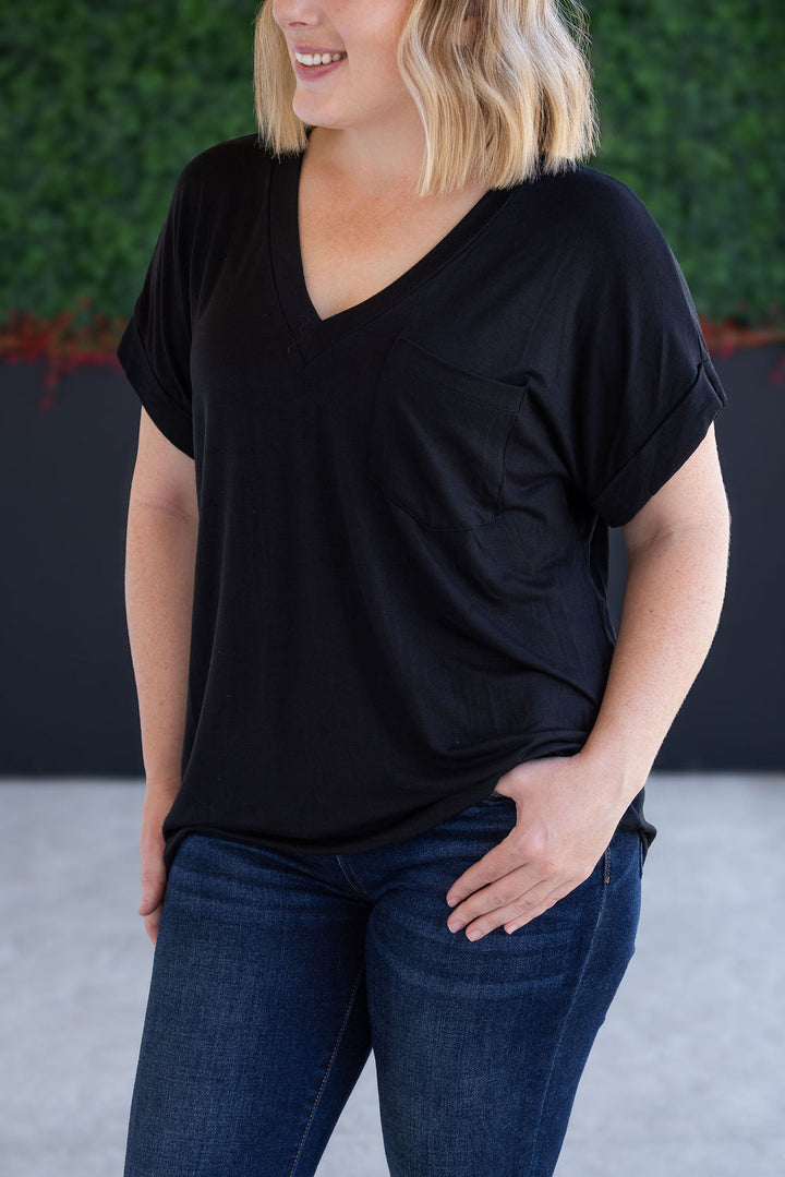 IN STOCK Sierra Pocket Top - Black