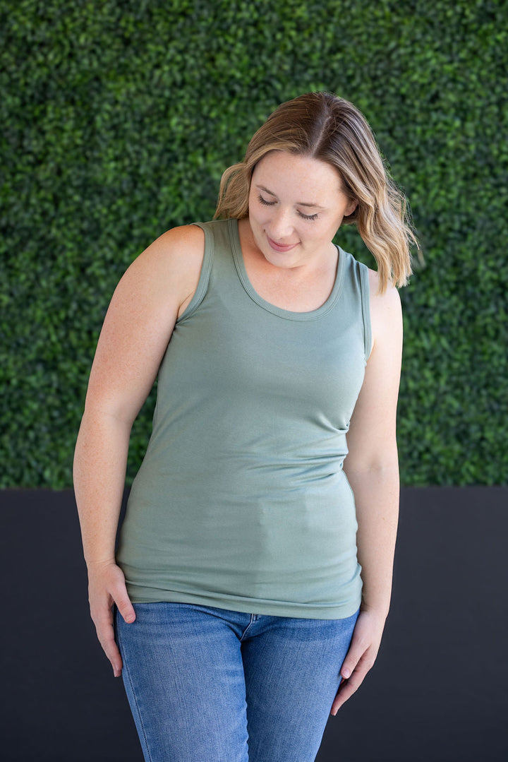 IN STOCK Ava Tank - Sage